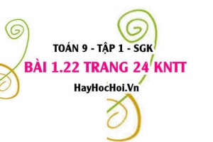 Bài 1.22 trang 24 Toán 9 tập 1 Kết nối tri thức SGK